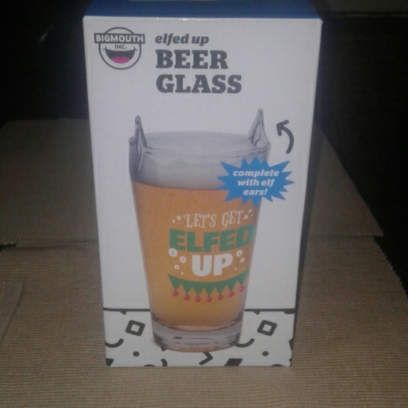 💗3/$20💗  LETS GET ELFED UP BEER GLASS - Picture 1 of 5